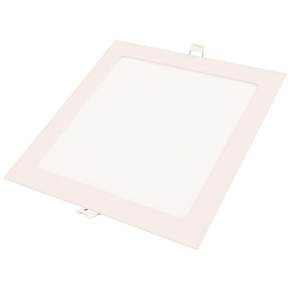 Plafon Led Tramontina Quadrado De Embutir Slim 24 W Bivolt 3000 K Luz Amarela Tramontina