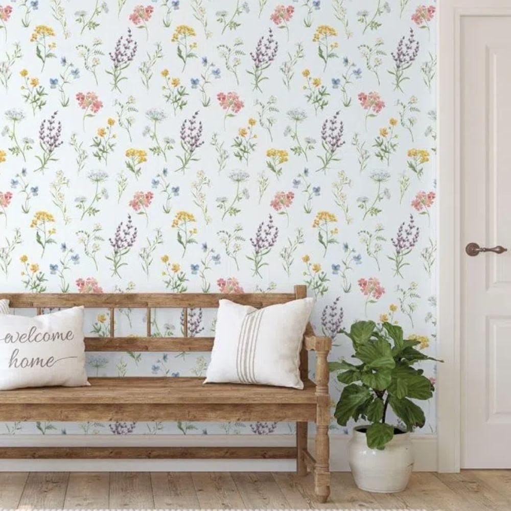 Papel De Parede Hana Floral Colorido 1901-4