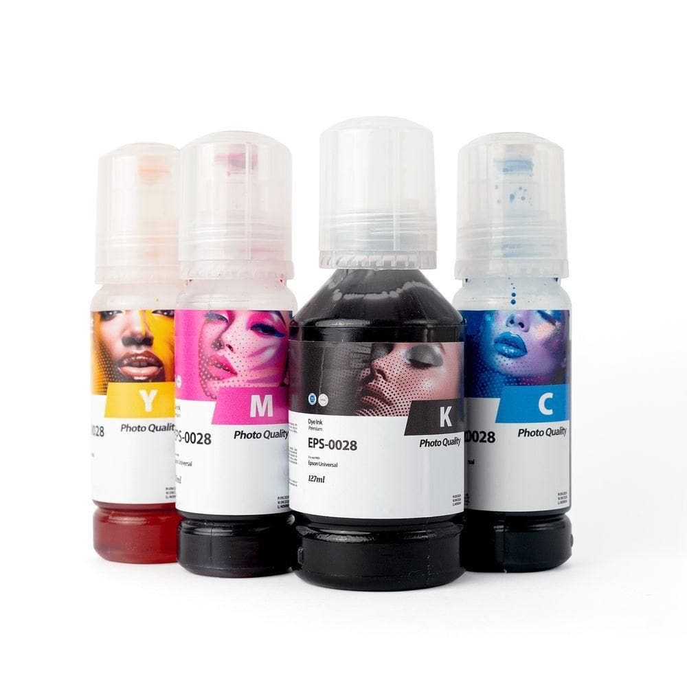 Kit Com 4 Refis De Tinta Epson T504 L1300 L3150 340ml