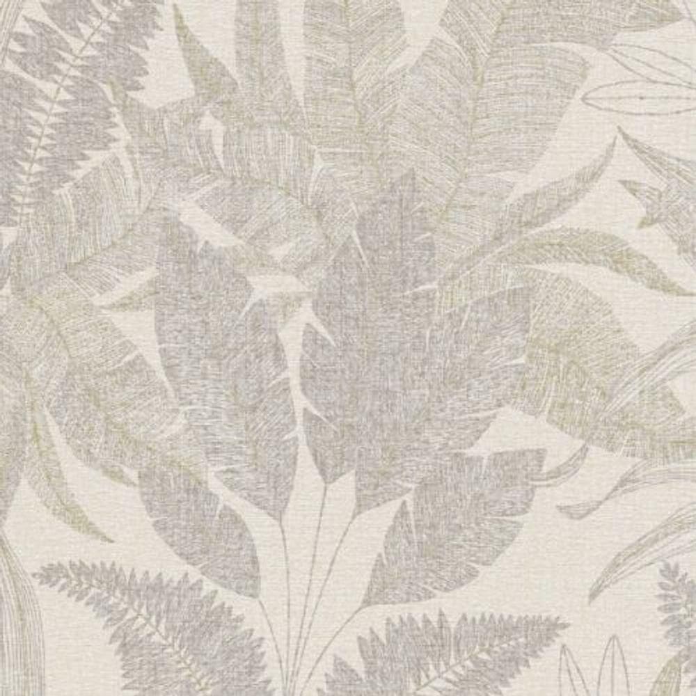 Papel De Parede Stories Of Live Folhagem Bege 396545sl