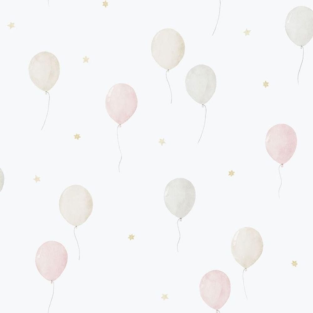 Papel De Parede Enzo Balão Rosa 287-1