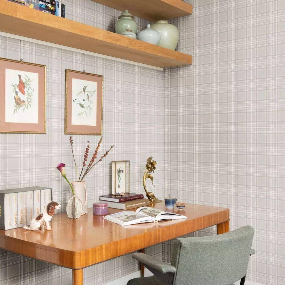 Papel De Parede African Queen Iii Aspecto Têxtil Bege 537444