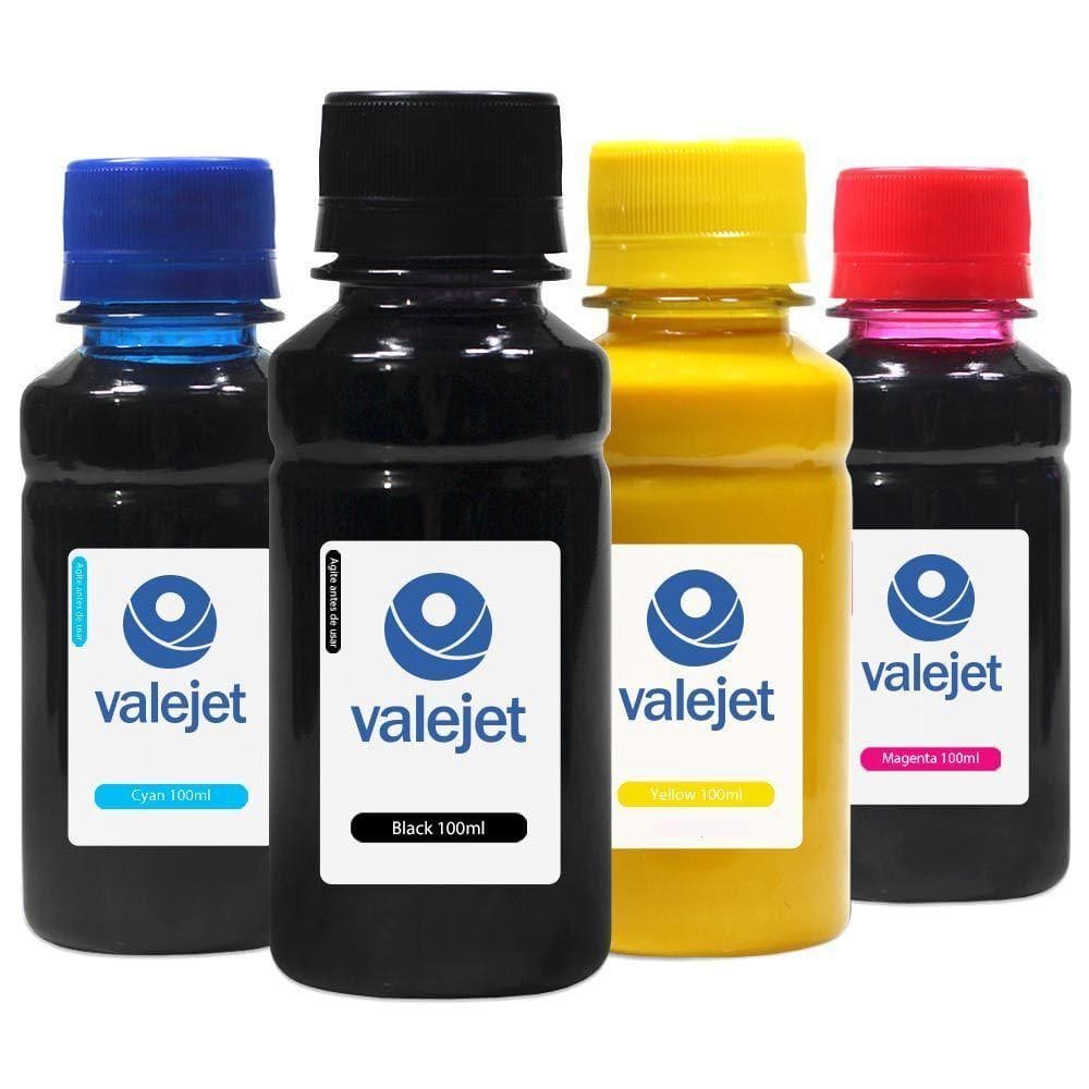 Kit 4 Tintas Sublimáticas Para Epson F571 100ml Valejet