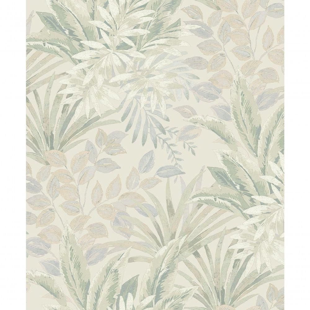 Papel De Parede Time Folhagem Verde Tj3206