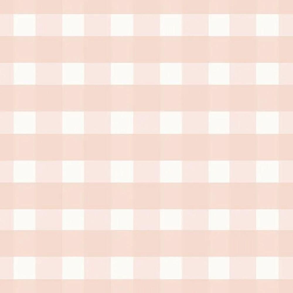Papel De Parede Revoada Xadrez Vichi Rosa 4403