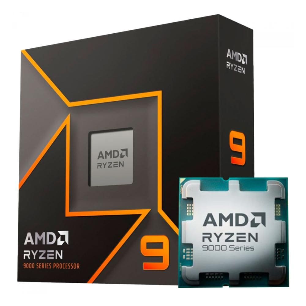 AMD Ryzen 9 9900X - 12 Núcleos - 24 Threads - 4.4GHz (Turbo 5.6 GHz) - Cache 64MB - AM5 - TDP 120W