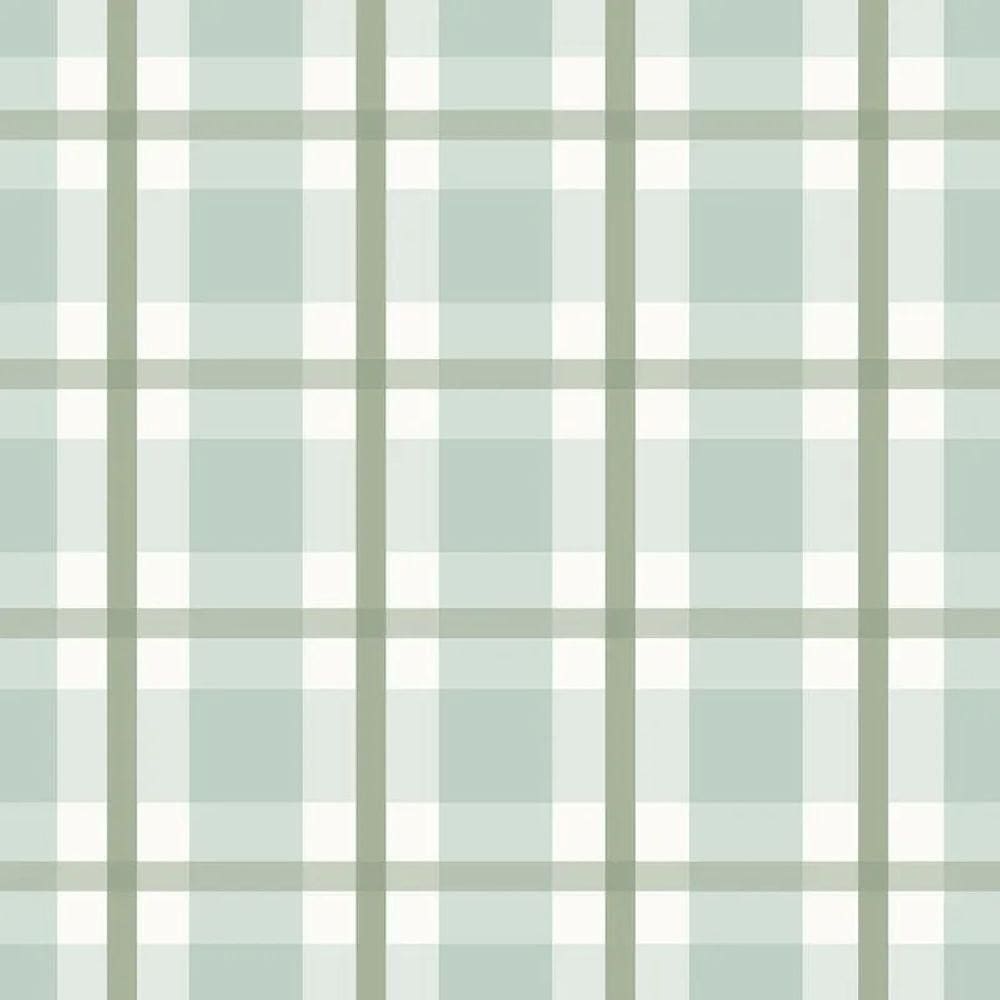 Papel De Parede Revoada Xadrez Verde Menta 4449