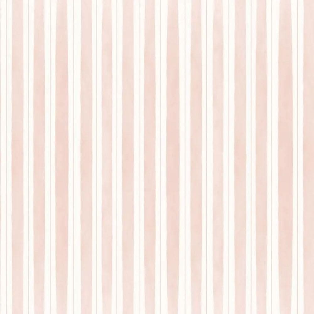 Papel De Parede Revoada Listrado Pincelada Rosa 4441