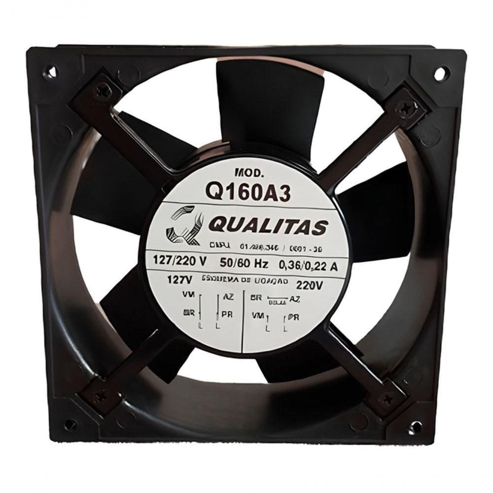 Mini Ventilador Qualitas Q160a3 162x162x55mm 127-220v