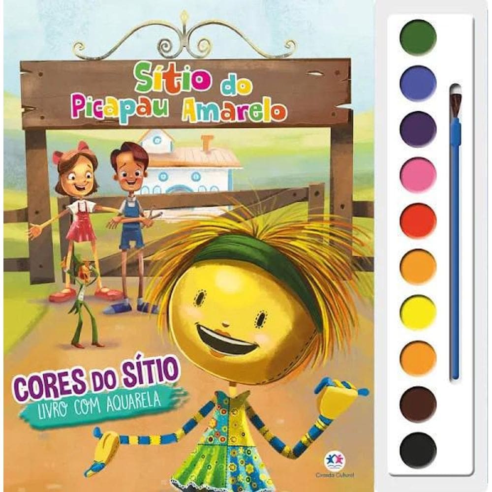 Livro Aquarela - Sítio Do Picapau Amarelo - Cores Do Sítio