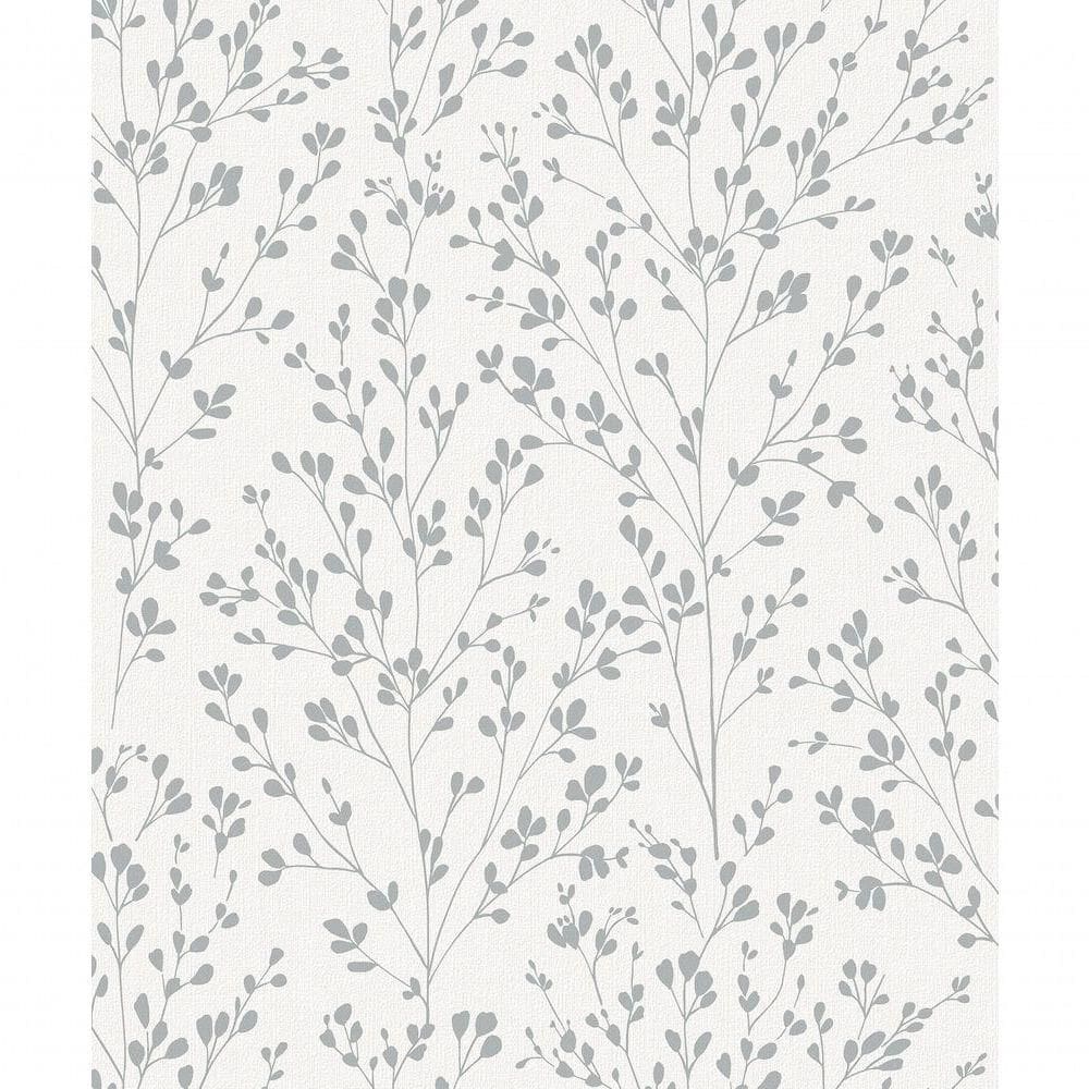 Papel De Parede Icon Folhagem Prata A71402