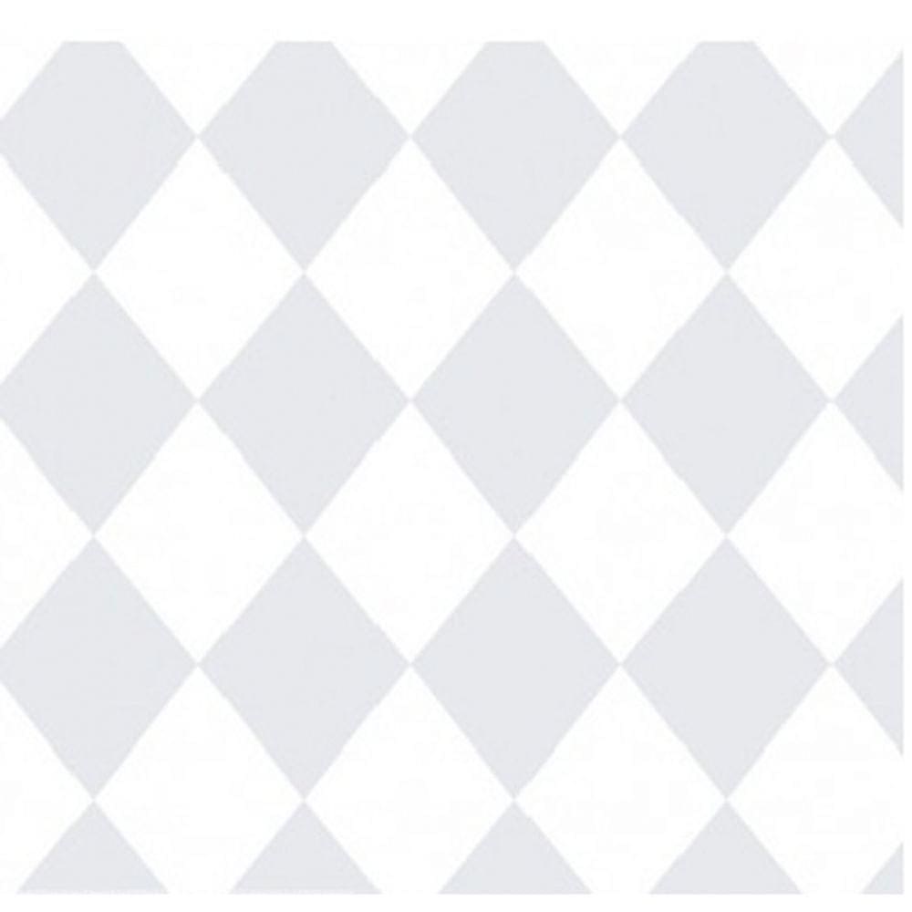 Papel De Parede Treboli Losangos Cinzas 5863 - Rolo 10m X 0,53m