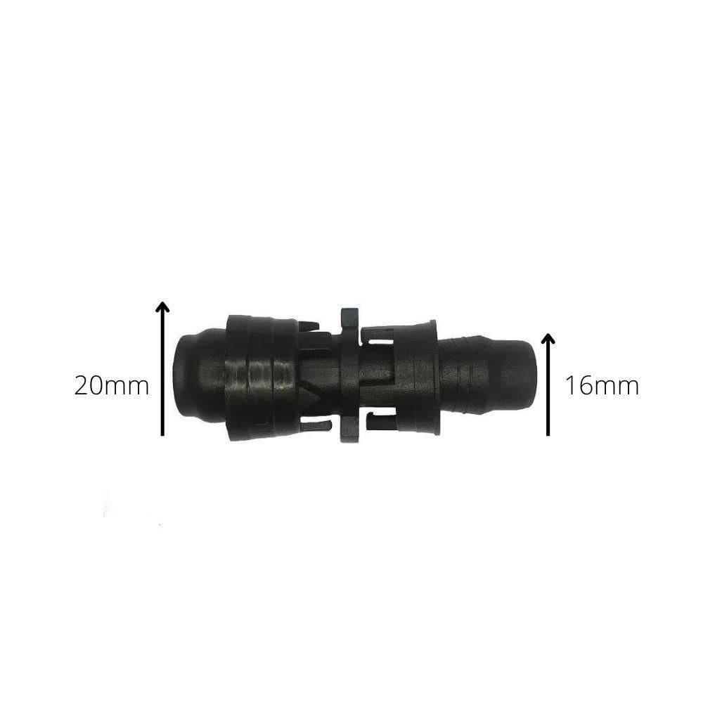 Uniao Emenda Redução Para Mangueira Preta 20mm X 16mm Irrigação Rsb Kit 10 Unid