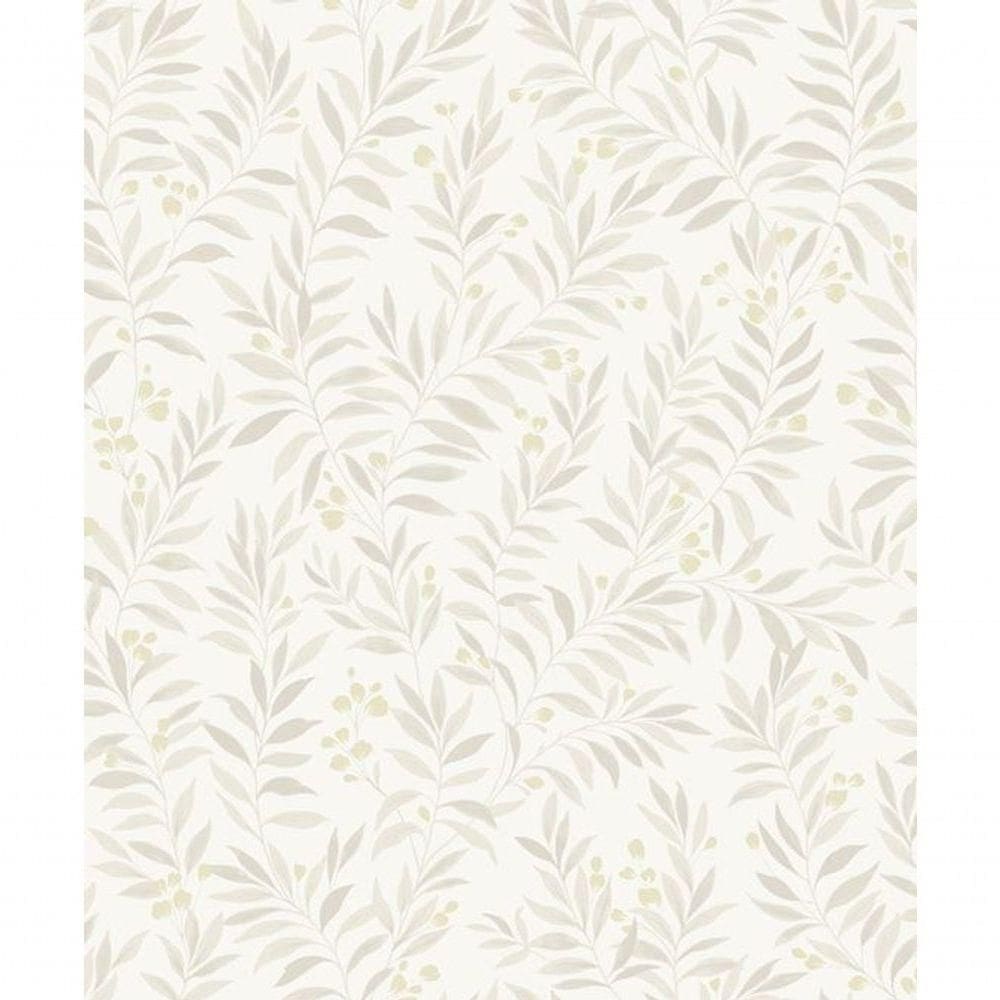 Papel De Parede Maison Folhagem Bege Mn3402