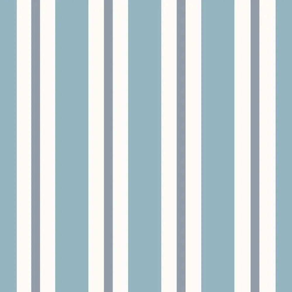 Papel De Parede Revoada Listrado Azul 4452