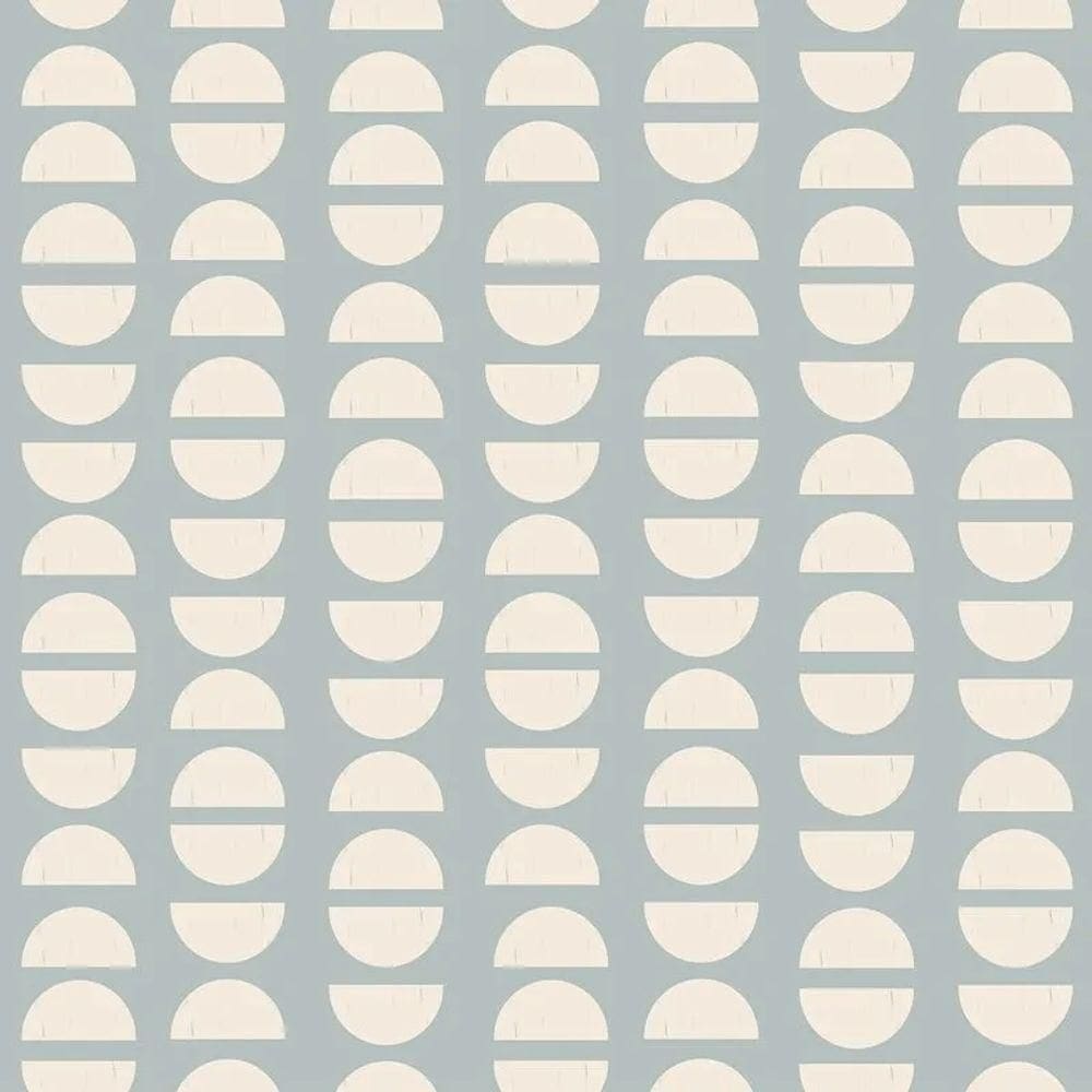Papel De Parede Revoada Café Azul E Branco 4463