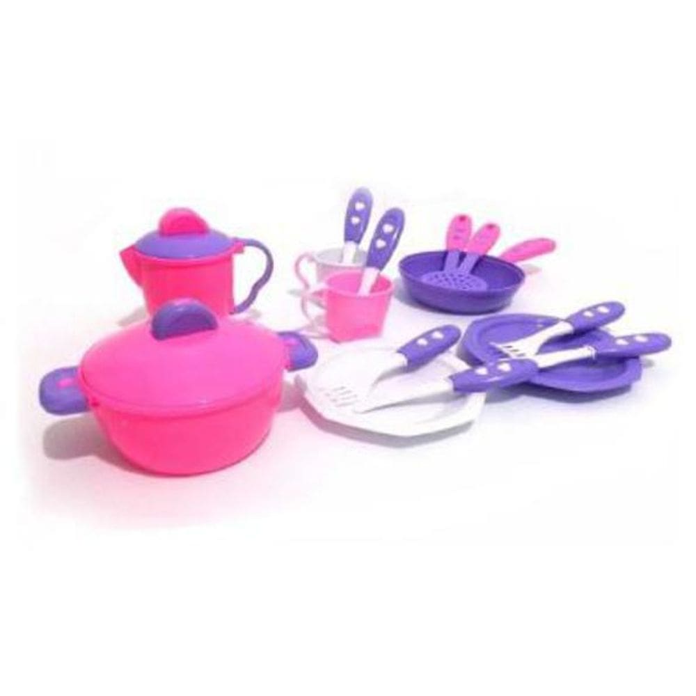 Kit Cozinha Menina Calesita - Panelinhas e Utensílios