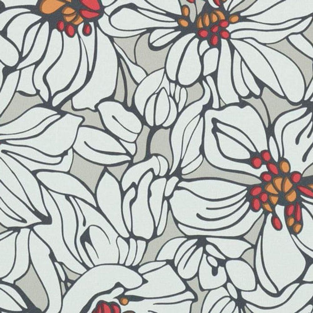 Papel De Parede Ddd Em 3d Max 28362 Floral - Rolo 10m X 0,53m