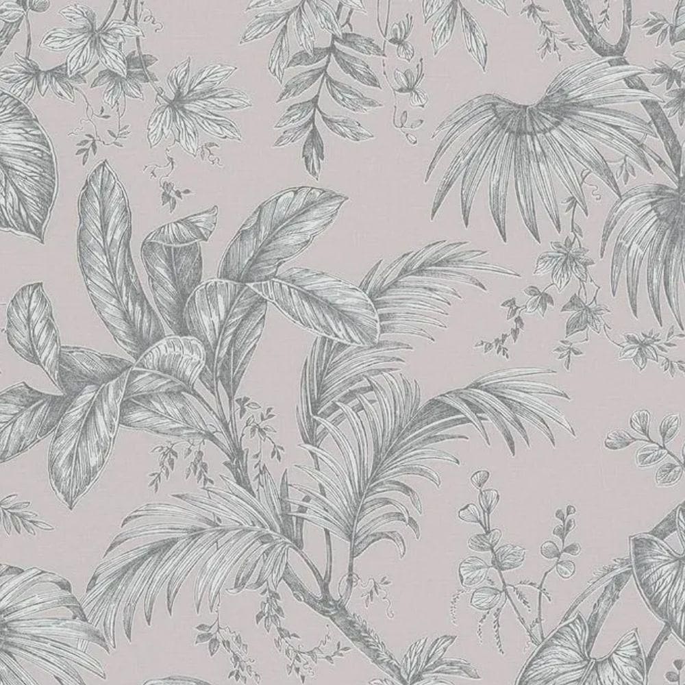 Papel De Parede Jackie Folhagem Rosa 6818-30