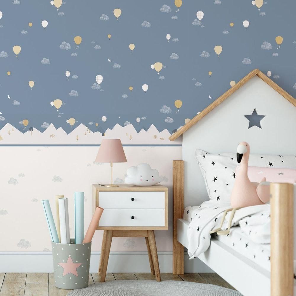 Papel De Parede Sambori Nubes 7006-1 - Rolo 10m X 0,53m