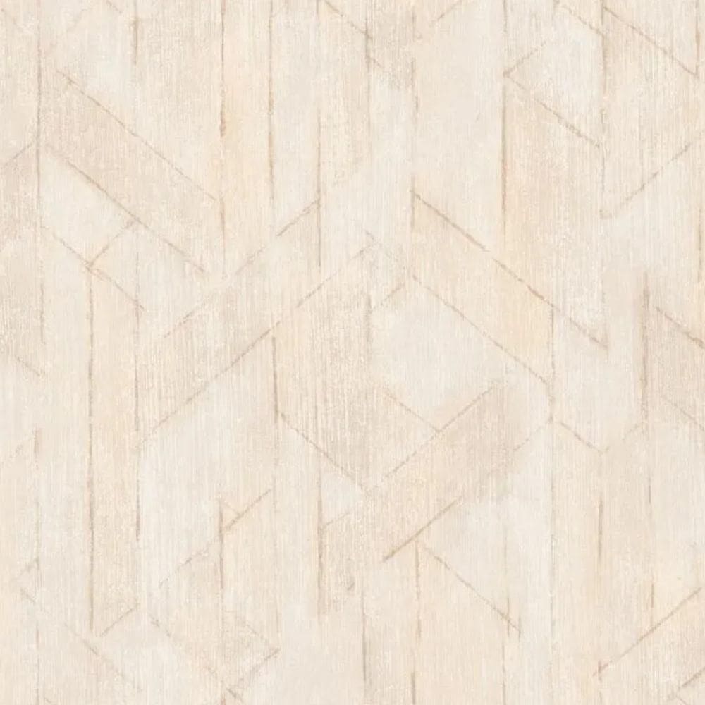 Papel De Parede Nature Geométrico Branco Tonu1002