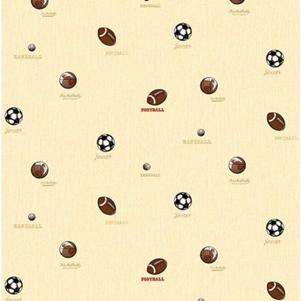Papel De Parede All Kids Esportes H2910501 Rolo 10m X 0,53m