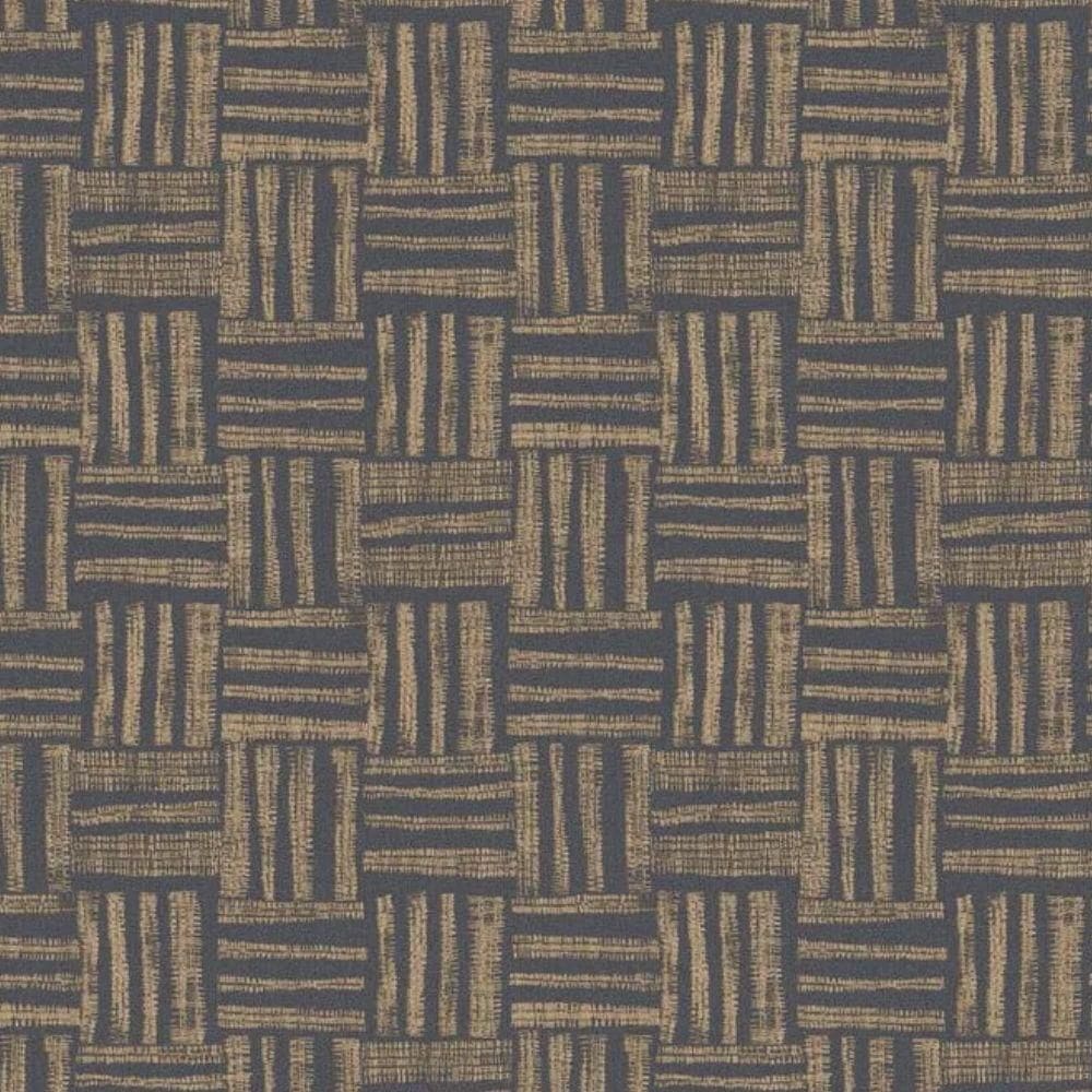 Papel De Parede Tissé Geométrico Azul 25424