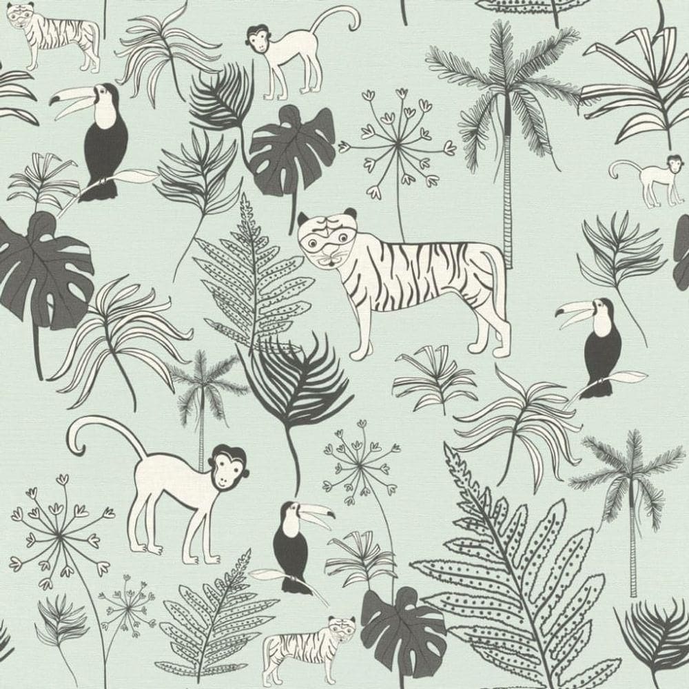 Papel De Parede Bambino Xviii Floresta 531800 Rolo 10m X 0,53m
