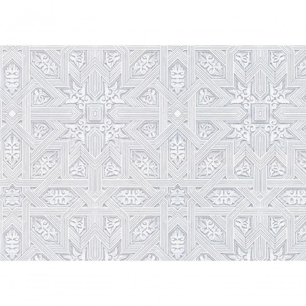 Papel De Parede Terra Gracia Carved Wood White Smoke 831221 Terra Gracia 831221