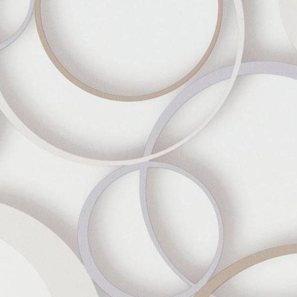 Papel De Parede Ddd Em 3d Max 28301 Círculos - Rolo 10m X 0,53m