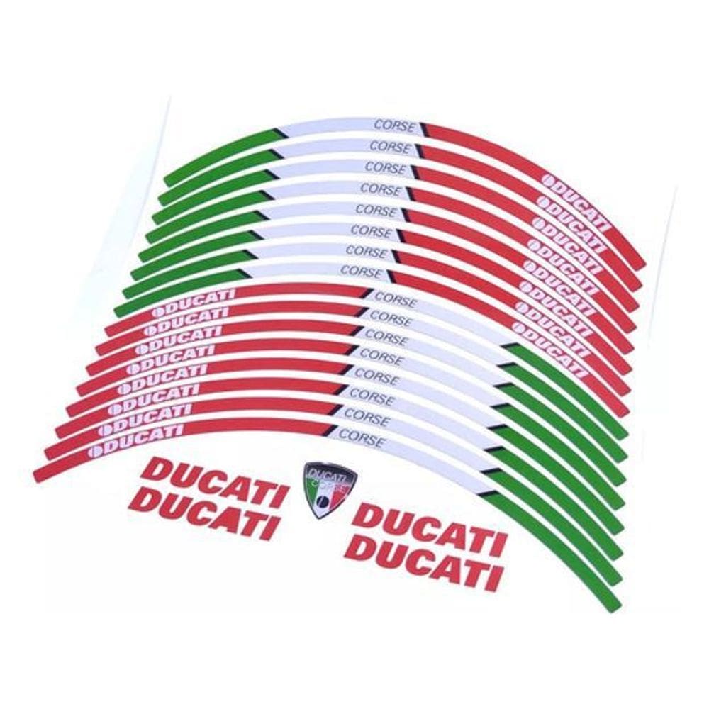 Kit Adesivo Friso Refletivo Roda Compatível Ducati Fri29