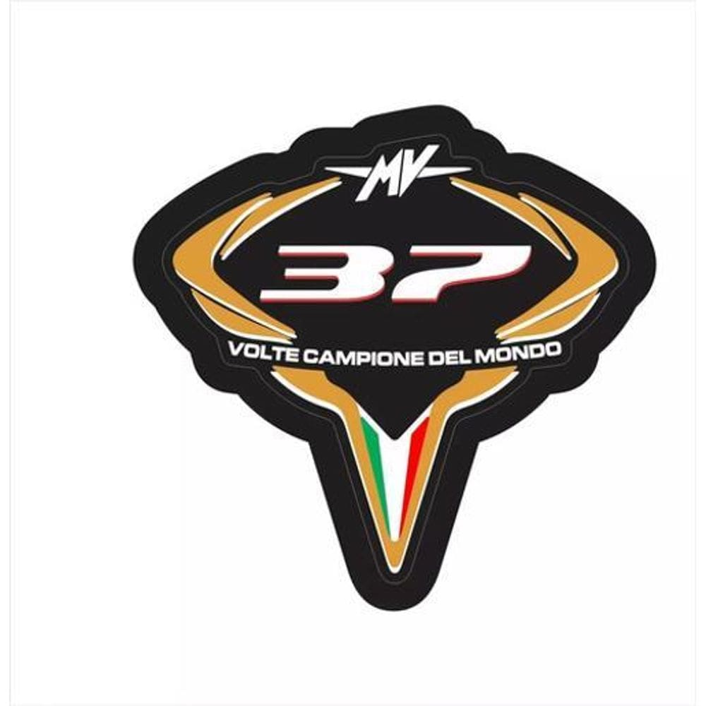 Adesivo Compatível Mv Agusta F4 37 Emblemas Moto Preta Ag005