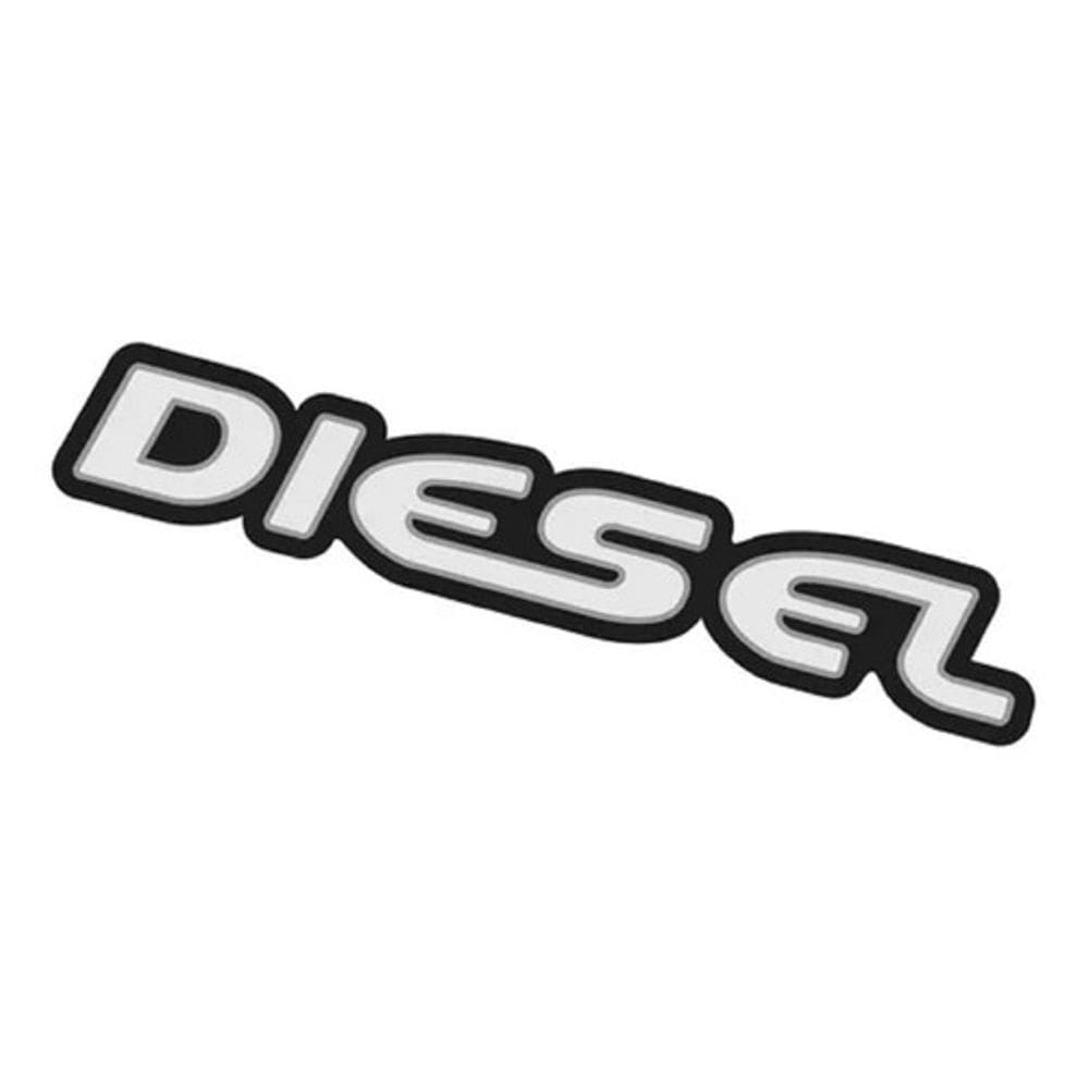 Emblema Adesivo Diesel Blazer S10 Prata Resinado Bar022