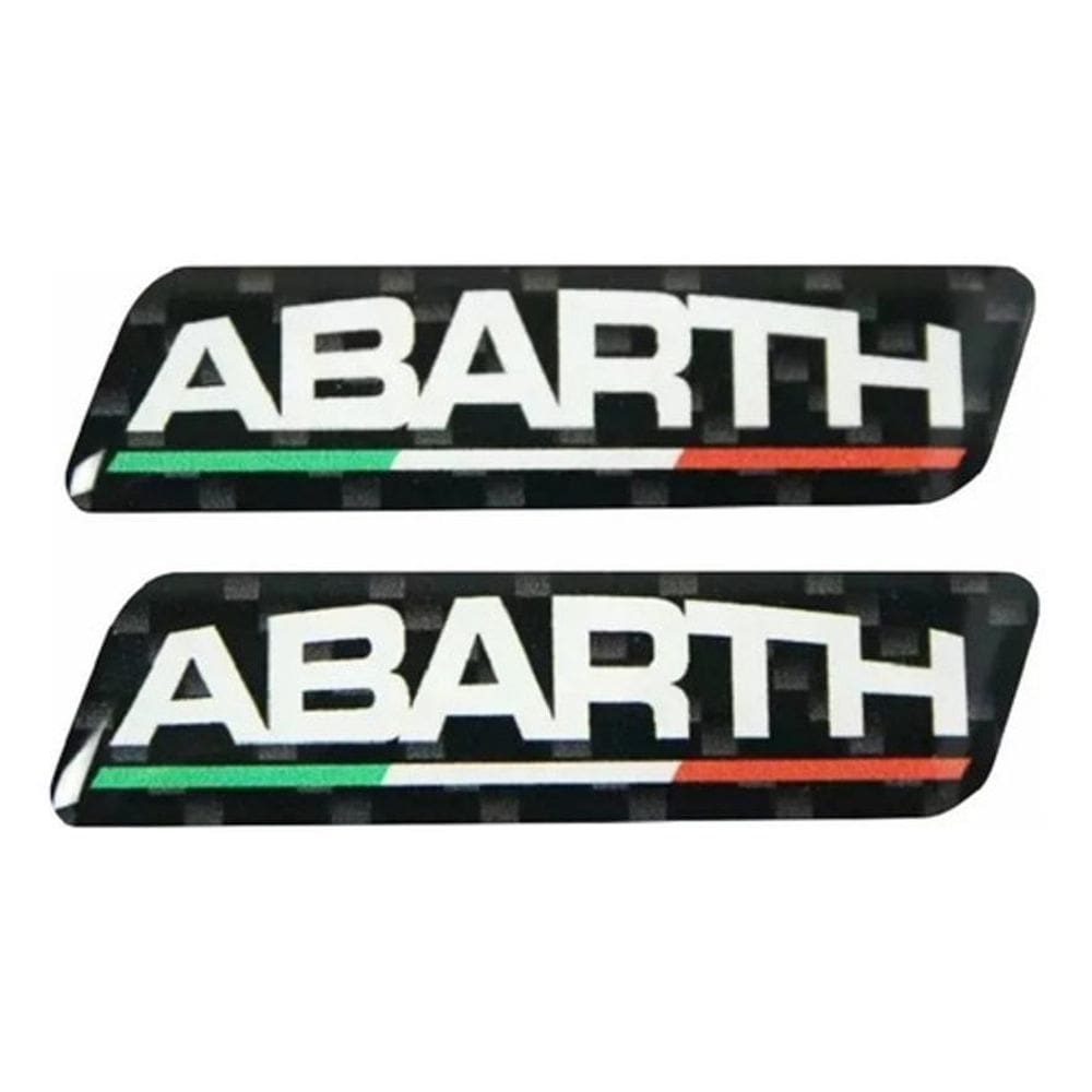 Emblema Adesivo Resinado Fiat Abarth Italia Coluna Rs04 Fk