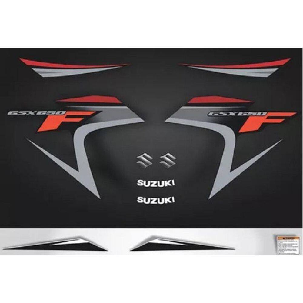 Kit Adesivos Compatível Suzuki Gsx 650F 2008 Preta Gsx650Pt