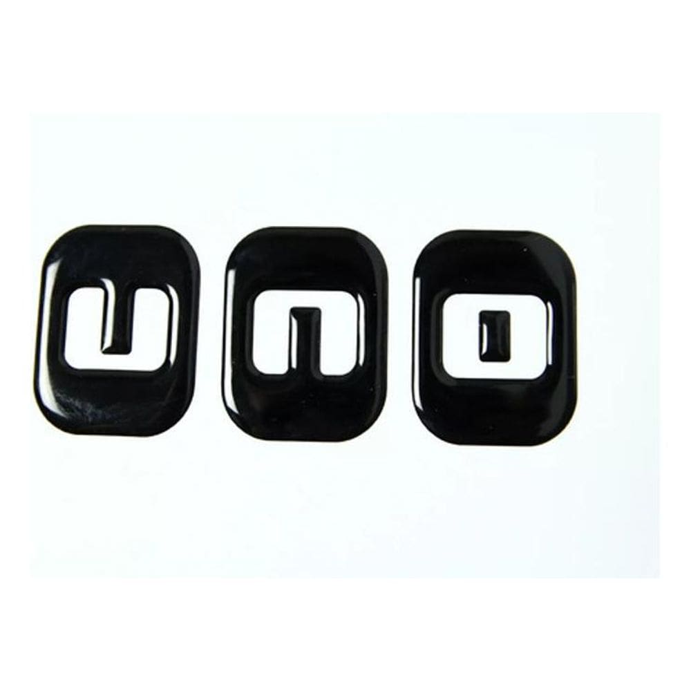Emblema Adesivo Resinado Fiat Uno Rs18