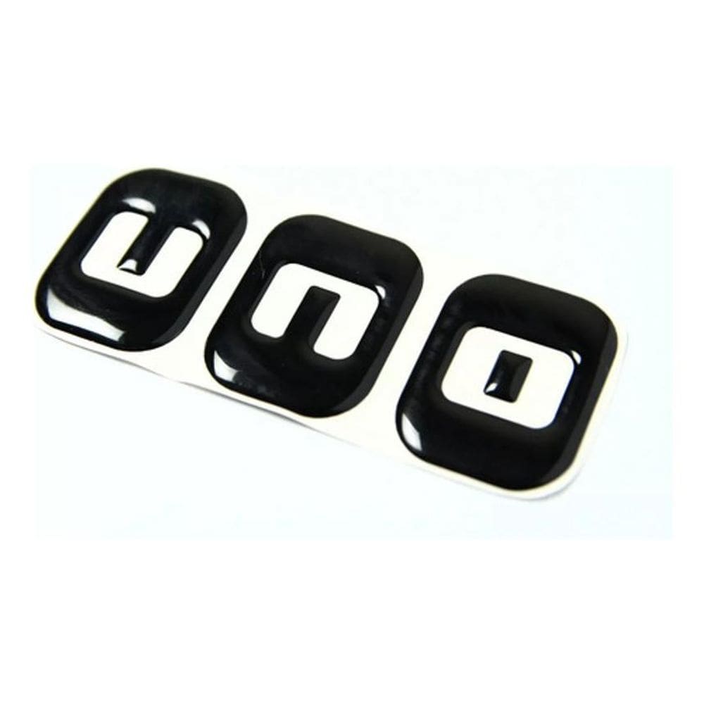 Emblema Adesivo Resinado Fiat Uno Rs18 Fk