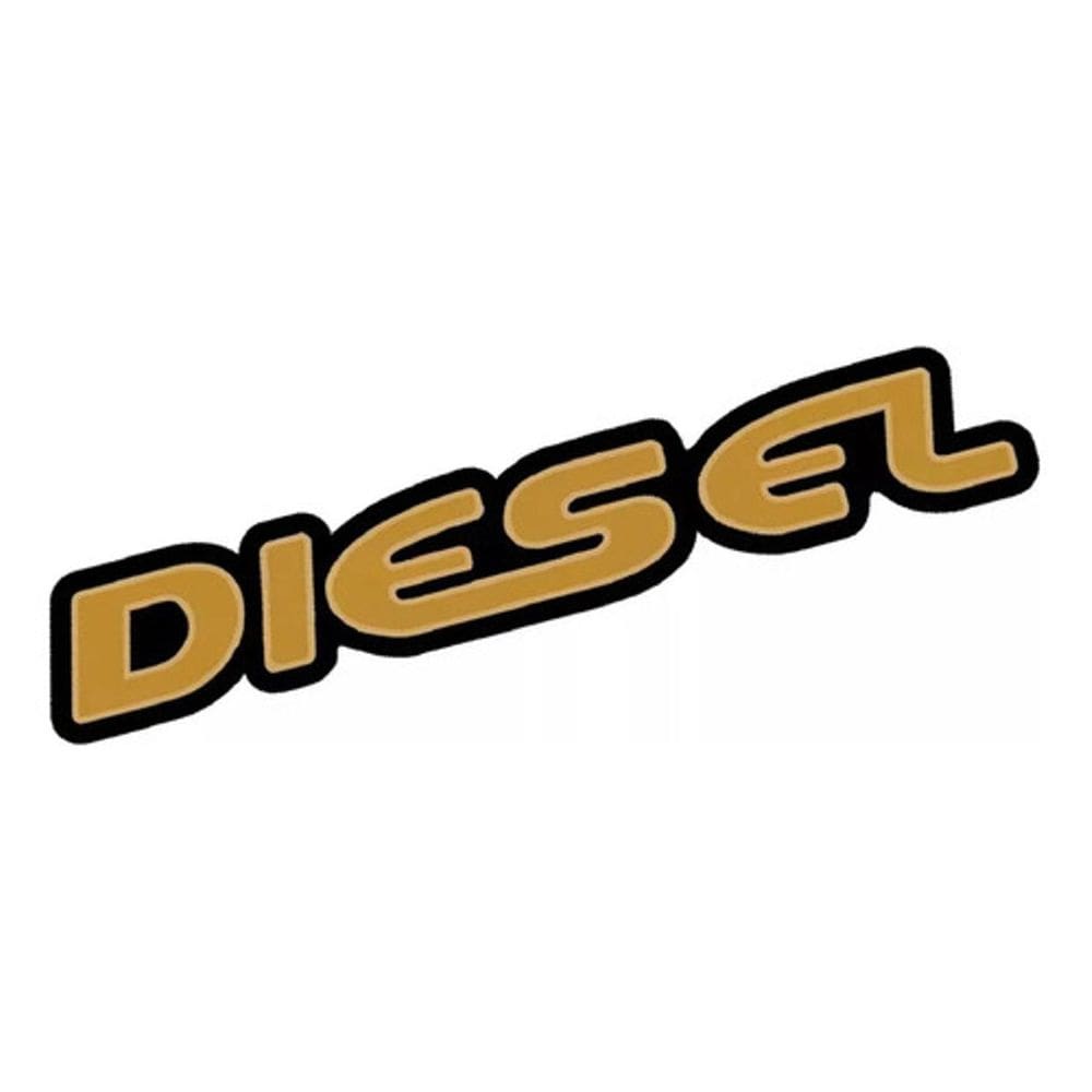 Emblema Adesivo Diesel Blazer S10 Ouro Resinado Bar021
