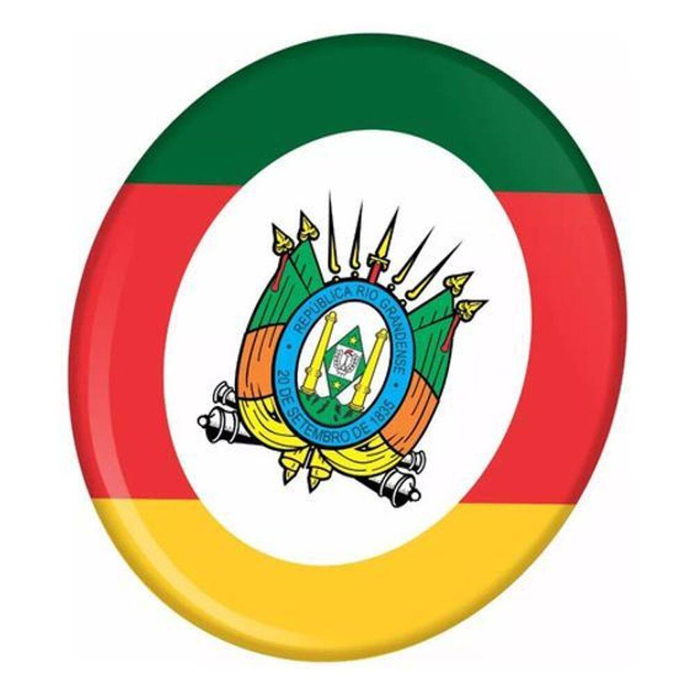 Adesivo Brasão Rio Grande Do Sul Alto Relevo Caminhão Bd10