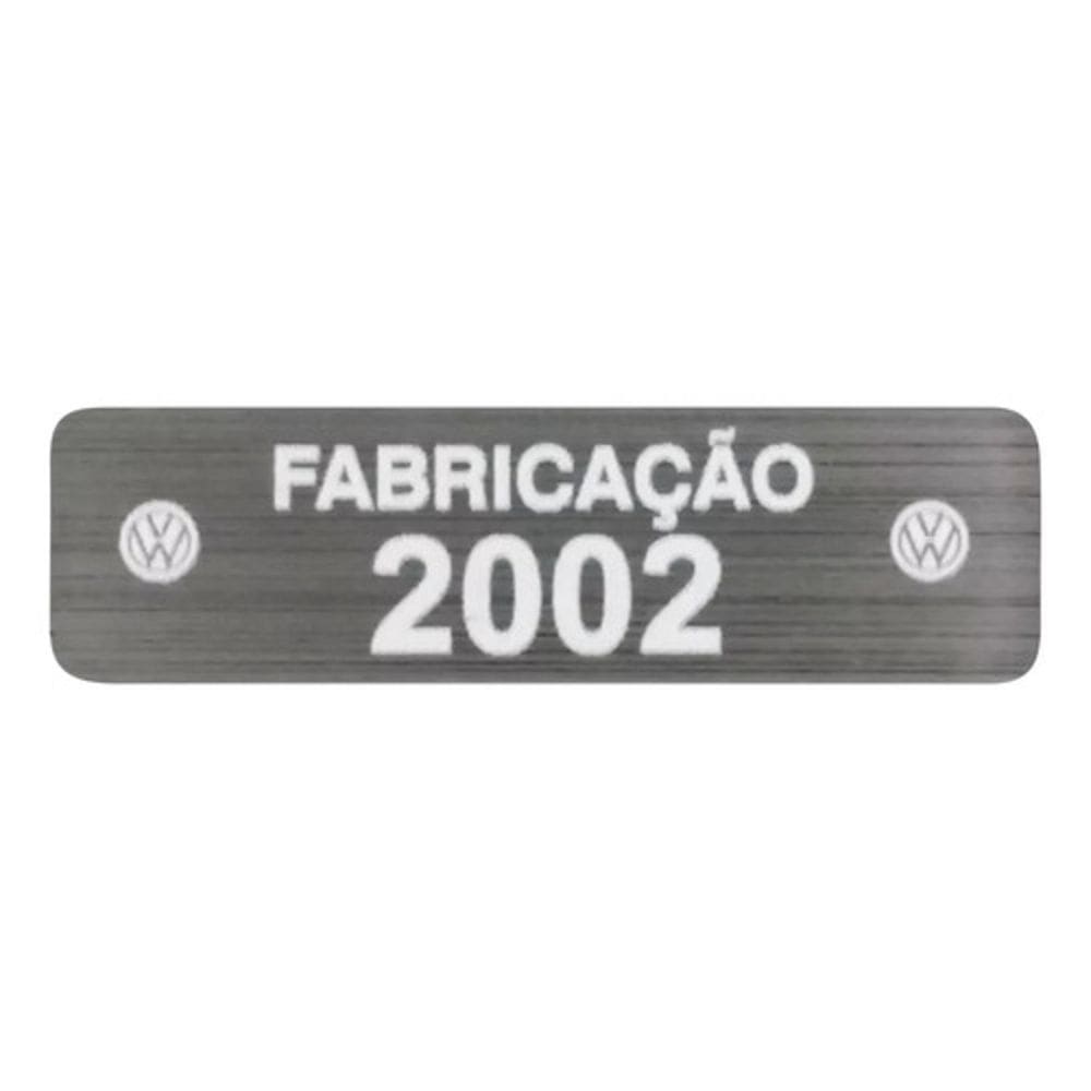 Adesivo Etiqueta Ano Fabricação Compatível Volkswagen 2002