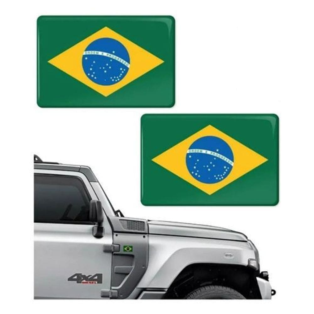 Par Adesivo Resinado Bandeira Para Troller 20152018 16312 Co