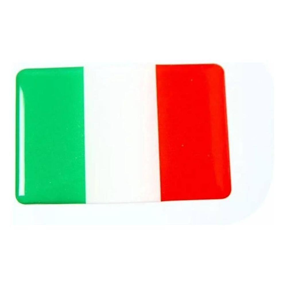Emblema Adesivo Resinado Fiat Bandeira Italia Rs14 Fk