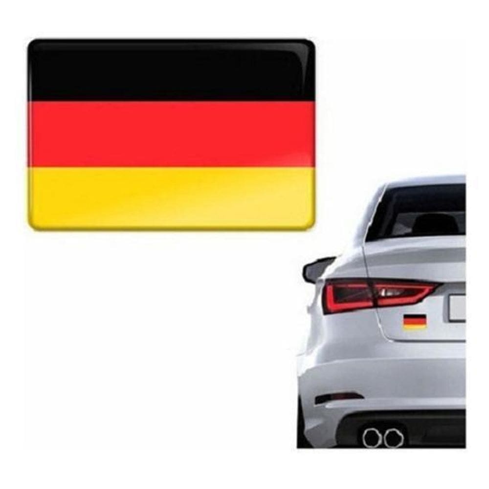 Emblema Adesivo Resinado Volkswagen Bandeira Alemanha Rs03