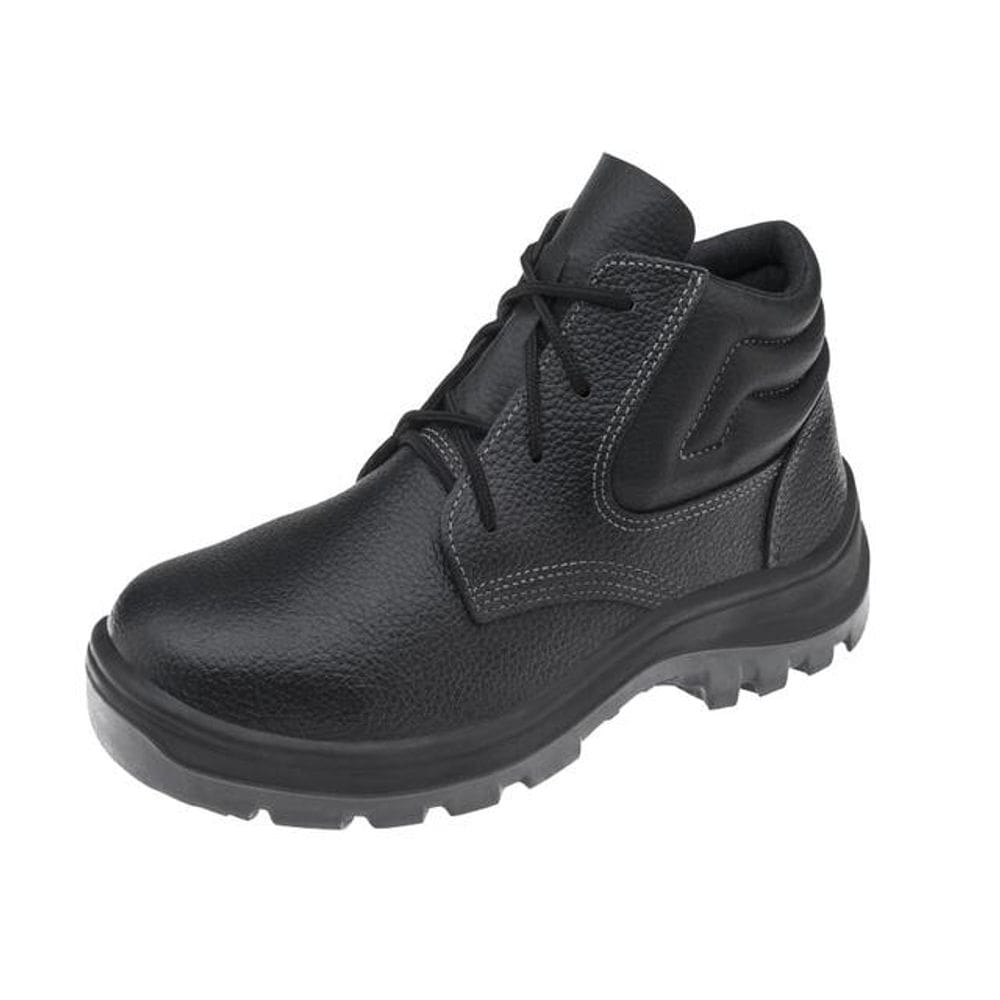 Botina Vulcaflex Pu Bid C/Elast/Biq Pla Preto 10Vb48bp-No 37-Ca 43377