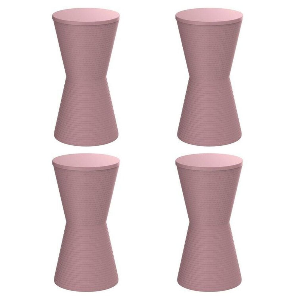 Conjunto com 4 Banquetas Dub Calla Rose