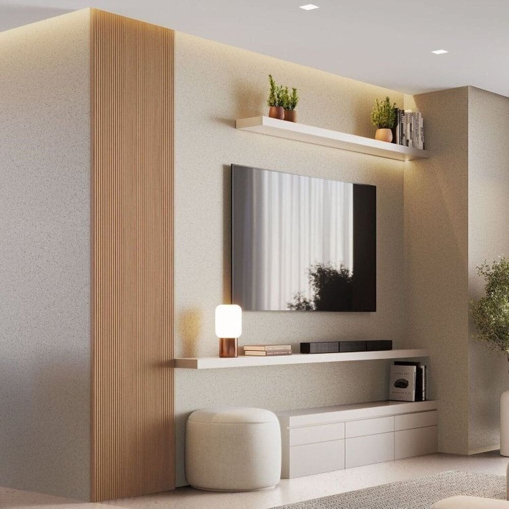 Kit 2 Placas de Painel Ripado Toronto 250cm X 58cm X 3,3mm rende 2,9m² Itapuã