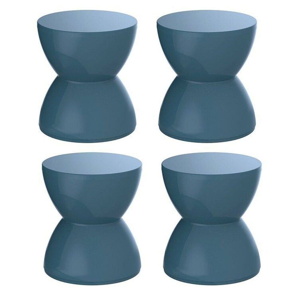 Conjunto com 4 Banquetas Hydro Lazuli