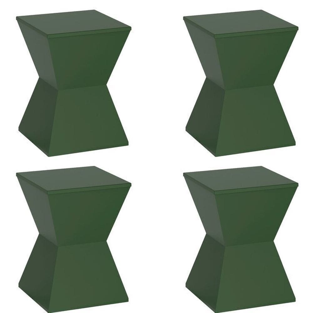 Conjunto com 4 Banquetas Nitro Verde Alecrim