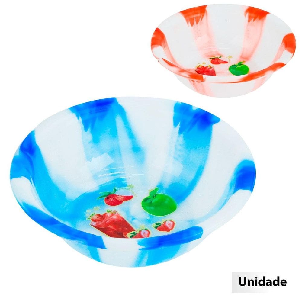 Bacia de Plástico 1,5L 24cm Color Cozinha - Tudo em Caixa