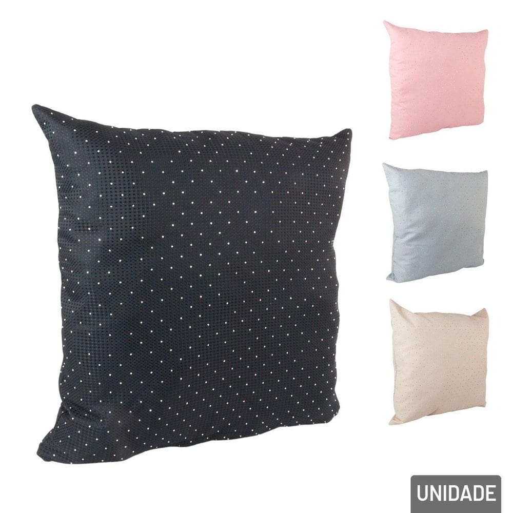 Capa Para Almofada 46x46cm com Brilho Color - Tudo em Caixa